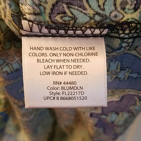 Print dress with elastic waist - Picture 3 of 5